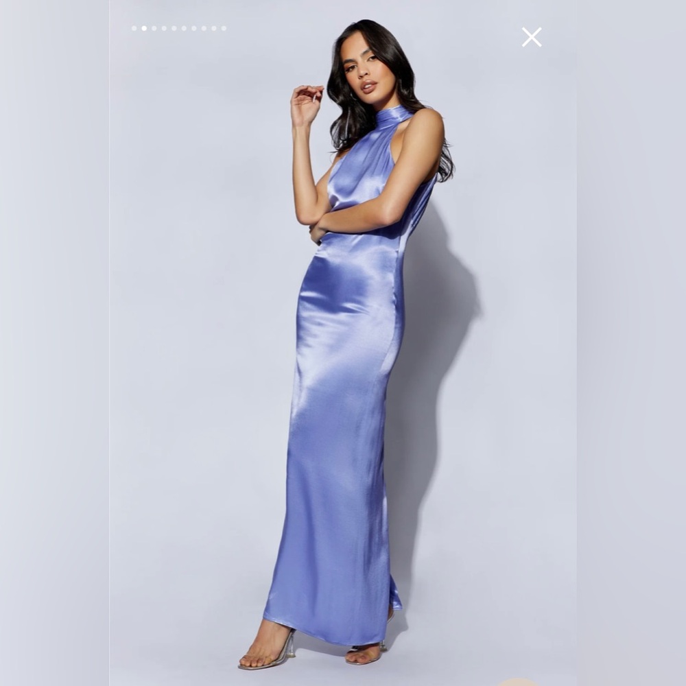 Meshki Claire Drape Back Maxi Dress NWT